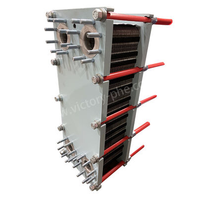 Intercambiador de calor de arrefecimento industrial com um quadro de chapa de níquel, concebido numa configuração de intercambiador de calor de chapa (PHE)