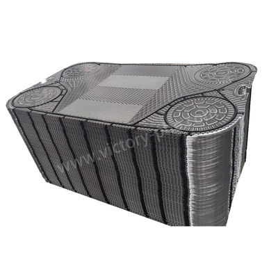 Placas de triturador de trocador de calor para controle de temperatura preciso