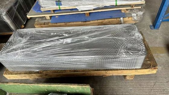 Placa de trocador de calor industrial ALFA com junta de níquel puro