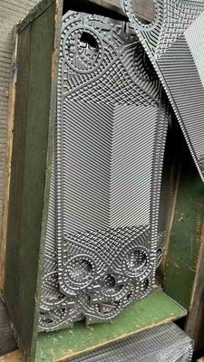 Placa de trocador de calor tranter resistente a produtos químicos com material de junta de nitril