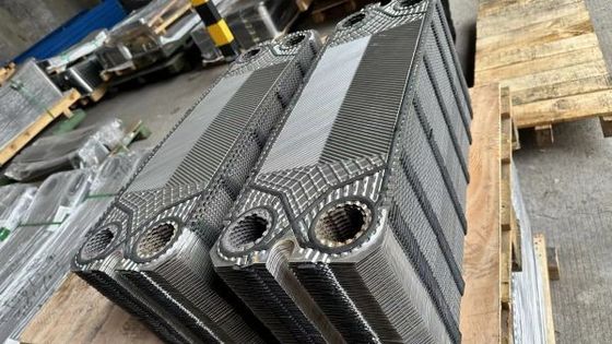 Transferência de calor ótima Acessão Placa de trocador de calor Dimensão personalizada DN50-DN500 Tamanho de conexão