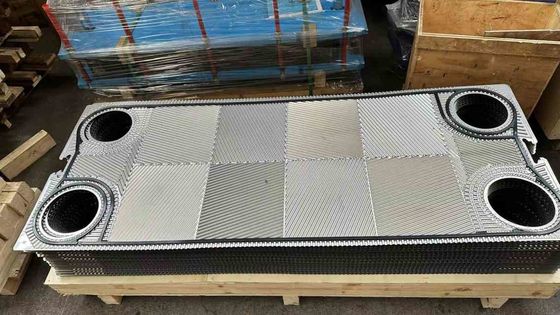 Placa de acesso e junta para a eficiência de transferência de calor do trocador de calor