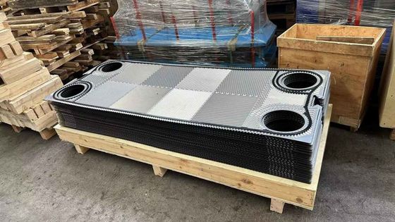 Placa de acesso e junta para a eficiência de transferência de calor do trocador de calor