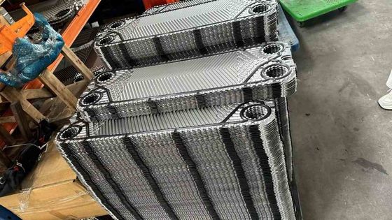 Compacto e limpo, de cobre, trocador de calor de chapa com DN50-DN500 de diâmetro