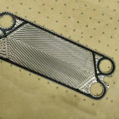 Planilhas de trocador de calor com flange SUS304 com jato de jato Área de transferência de calor Tratamento de superfície silencioso