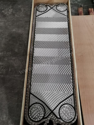 Placa de trocador de calor Herringbone para aplicações de temperatura com juntas NBR/EPDM/Viton