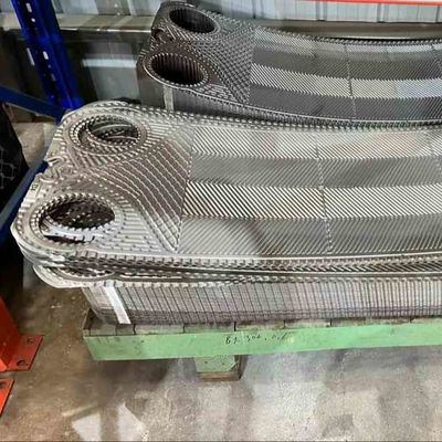 Área de transferência de calor Placa de trocador de calor de cobre com junta de Viton NBR EPDM